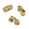 MIAO JIN 12 Pcs 10mm Brass Barrel Hinges Hidden Invisible