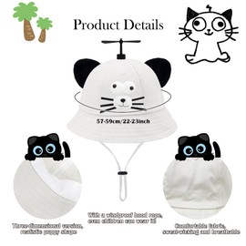 SIEBOLD Propeller Hat, Cat Hat with Propeller, Propeller Hat, Funny Cat Hats, for Adults and Children for Carnival Party Costume Props Party Gift