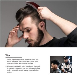 Cepillo de pelo de cerdas de jabalí, cepillo de pelo de paleta, cepillo ondulado para mujeres, hombres, largo, corto, grueso, fino, rizado, rizado, todo tipo de cabello