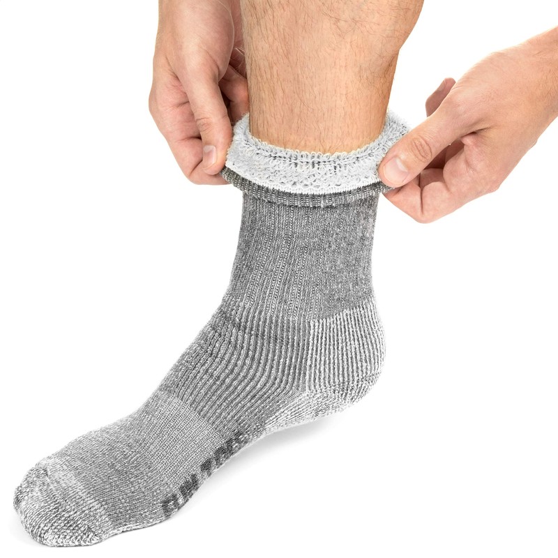 FUN TOES Boot Socks for Men, 3 Pairs Durable Thermal