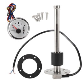 HOPESPANNER 6.89" Fuel Sending Unit and Gauge Kit Boat Fuel Sending Unit Marine Fuel Sender Unit Metal 1 Set 240-33 Ohm