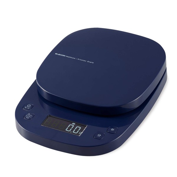 Elecom HCS-KS03NV Kitchen Scale with Timer, Maximum 4.4 lbs (2