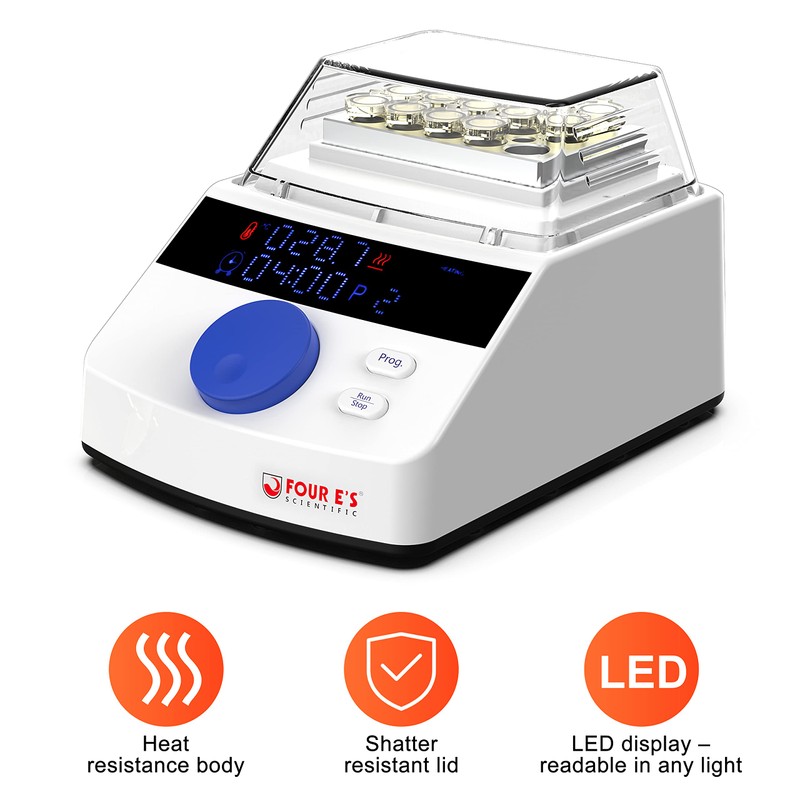 4E's USA Dry Bath Incubator - Programmable Mini Dry Bath
