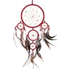 GURU SHOP Dream Catcher with Semi-Precious Stones - Red Diameter