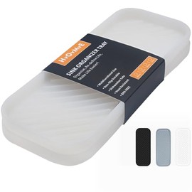 Bandeja organizadora de Silicona, Soporte para Esponja y jabón para Fregadero de Cocina, baño, lavavajillas y Bandeja de Almacenamiento para dispensad