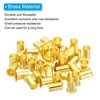 PATIKIL Brass Compression Insert, 20 Pack 12mm OD x 9mm