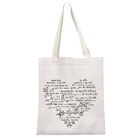 JTOUK Math Lover Gift Mathematician Gift Math Student Graduation Gift Math Teacher Tote Bag Gift for Math Lovers, Math Tote EU