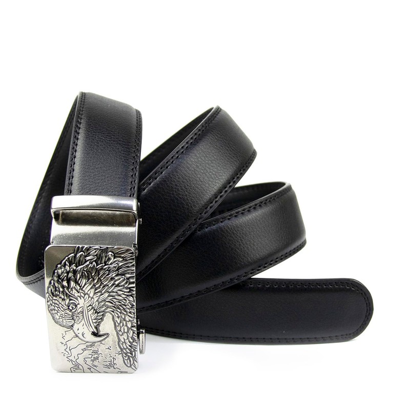 Glamexx24 Men's Belt, Eagle Pattern Belt, Wide 35 mm Automatic