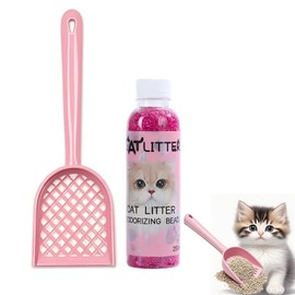 NonScents Odor Control Cat Litter Deodorizer-Cat litter deodorization-Cat litter companion，Professional Strength Odor Neutralizer,Rose fragrance and Cat litter shovel 2pcs