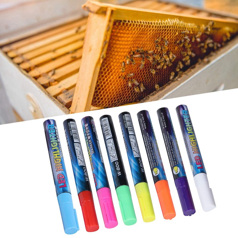 Queen Bee Marking Set, 8 Colours Bee Technology Queen Drawing