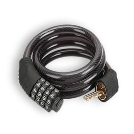 VGE 4-Digit Combination Bike Lock - Heavy Duty Anti Theft Cable Lock with Keyless Security, Weatherproof Design for Bicycle, E-Bike, Scooter，Motorcycles,Mountain Bike,Road Bike,Metal Sliding Door