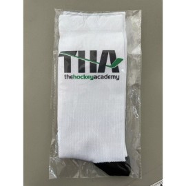The Hockey Academy THA The Hockey Academy Hockey Socks Mens White Black Comfort Knit Athleisure NEW