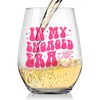 Engagement Gifts Stemless Glassicle Wine Glass, Engaged Gifts for Couples,