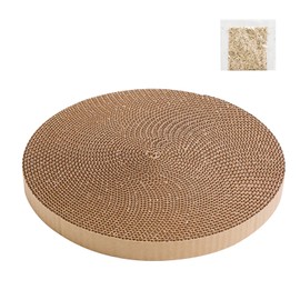 Round Cat Scratcher Replacement Pads -Circle Cat Scratcher Pad Refill 10 inch Diameter 7/8 inch Thickness Pet Supplies, Relieves Stress, Supports Pet Behaviors, 1 Count