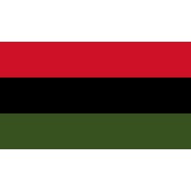 African American Flag Marcus Garvey BLM Black Lives Matter Vinyl Decal - Choose Size - (Vinyl Decal - Outdoor, 2" x1")