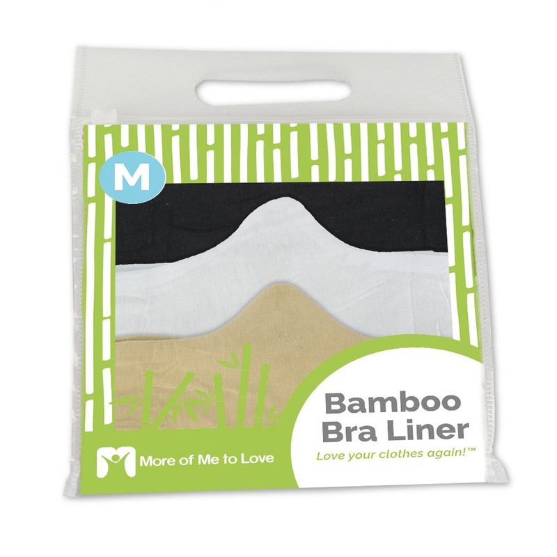 Bamboo Bra Liner 3-Pack Medium Neapolitan by More of Me