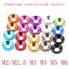 Bclla Zkenshan-washers 10pcs Aluminum Washer M2 M2.5 M3 M4 M5