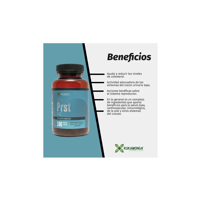 Kuka Prst Suplemento Para La Próstata De 180 Tabs 1500