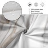GCIREC Brown Marble Shower Curtain, Grey Brown Modern Abstract Wave