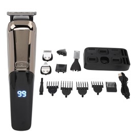 CTPCRTYK Electric Hair Clipper, Multifunctional Haircut Set with LED Display, Washable Electric Trimmer, All in One Trimmer for Beard Head Body Face