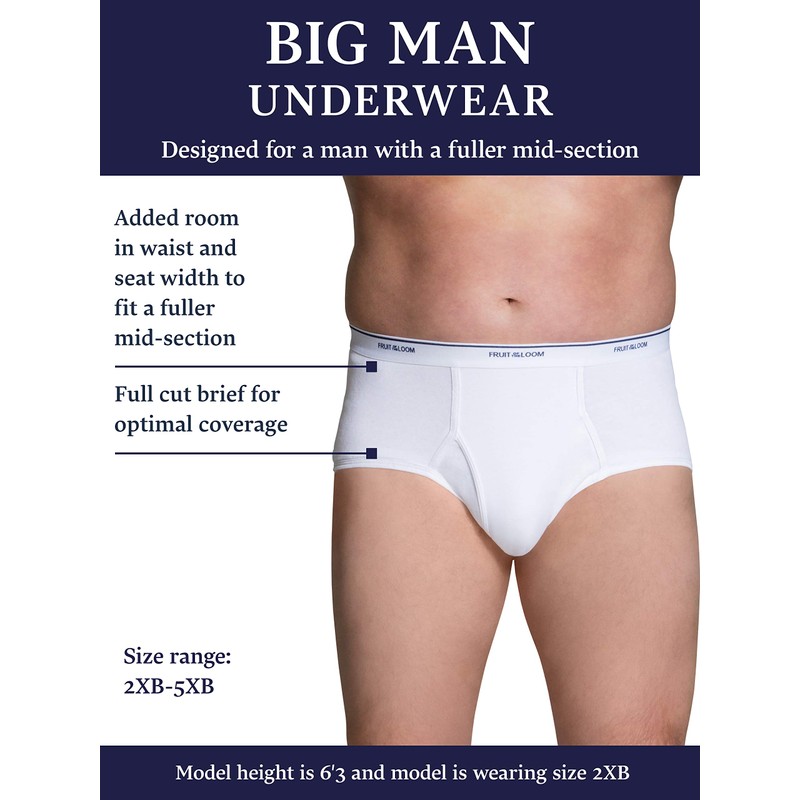 Fruit of the Loom Men's Underwear Briefs, Tag Free &