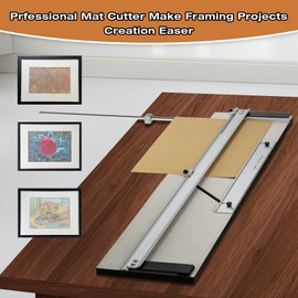 Compact Elite Mat Cutter for Framing, Board Mounted Cutter, High Precision Mat Board Cutter for Picture Frame, Artwork, Design, Photography, DIY Projects
