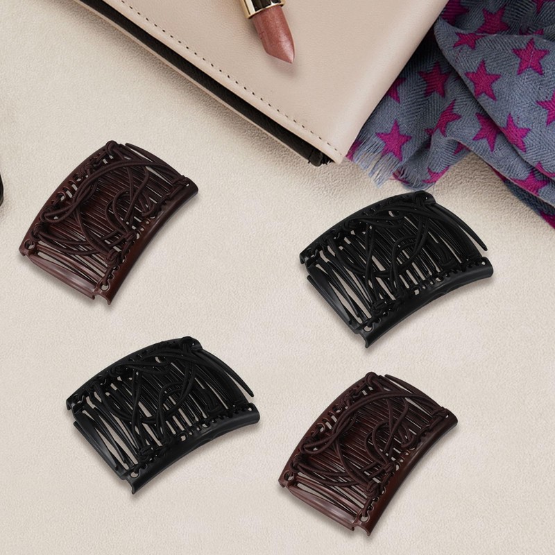 6 PCS Elastic Comb Clip, Magic Hair Comb, Adjustable Elastic