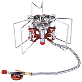 Bulin Windproof Camping Stove, 3800W/5800W Lightweight Portable Folding Outdoor Accessories Gear, Adjustable Burner Small Mini Cookware Cooking Tool Set with Carry Bag, for Travel Hiking Backpacking