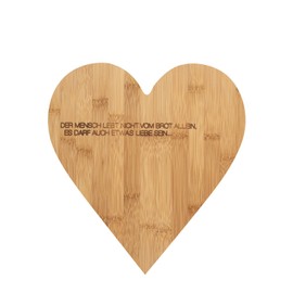 Räder Heart Chopping Board "Der Mensch lebt ...