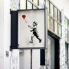 INFUNLY 9pcs Banksy Wall Stencil Set 11.6X8.2 Reusable Street Draffiti
