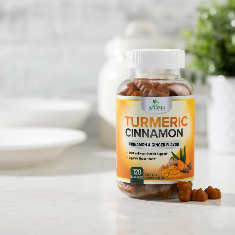 Turmeric Curcumin Supplement Gummies - 95% Curcuminoids with Turmeric Ginger,