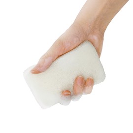 KOKUBO 5951 Japanese Kitchen Sponges, 8 Pieces, White, Antibacterial, Soft, Polyurethane Foam, Made in Japan