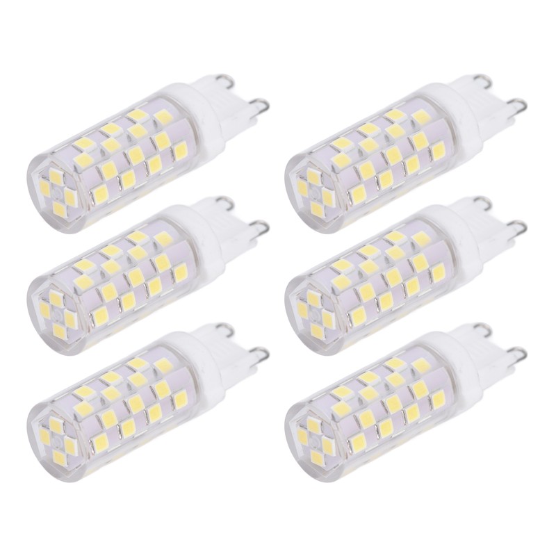 6Pcs 5W G9 46LED Bulb Dimmable Chandelier Ceiling Lamp Bulbs