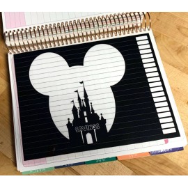 Handmade Vacation Travel Savings Tracker Dashboard for use with Erin Condren Life Planner