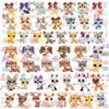 Miniature Cat and Dog Puppy Kitten Fox Figures Pet compitable