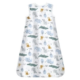 Mosebears Baby Sleeping Bag, Summer Sleep Sack, 0.5 Tog Baby Sleeping Bag, 100% Cotton, Breathable Sleeping Sack for Babies (Animal Paradise, XL (18-24 Months))