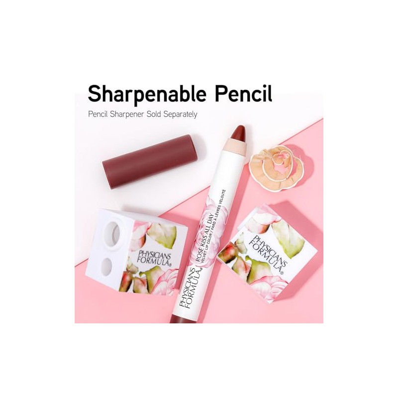 Physicians Formula Rosé Kiss All Day - Pintalabios de terciopelo,