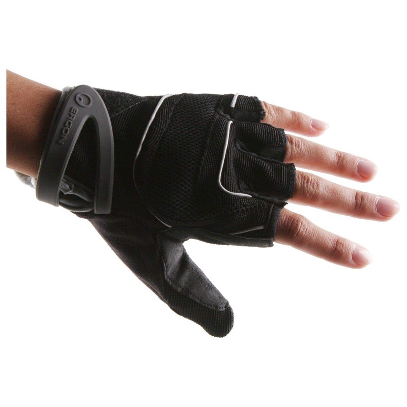 Ergon HT1-W Women's Short Finger Gloves, Black, Large, HT1-W