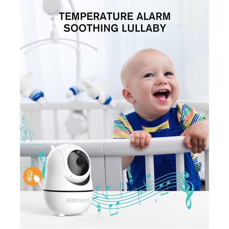Kidsneed Baby Monitor - 3.5" Screen Video Baby Monitor with