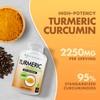 Turmeric Curcumin Supplement - 2250mg/d - Veggie Caps - 95%