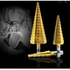 AMSAMOTION HSS Step Drill, 3-Piece Step Drill Set, Peeling Drill