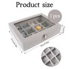 Dmnnlp 12 Grids Rock Display Case - 4cm Per Grid,