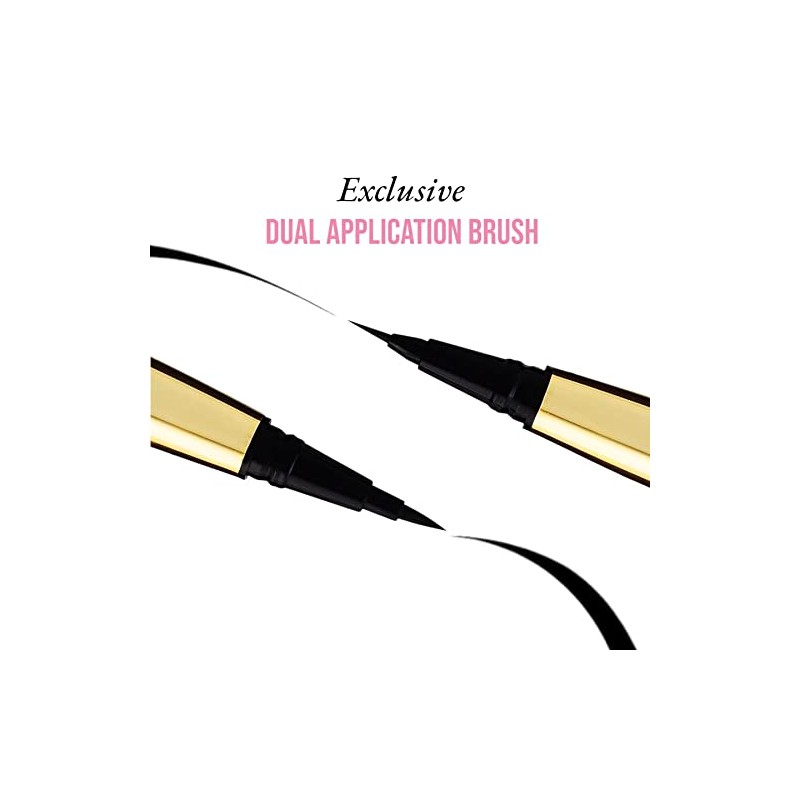 Rouge & Rogue Waterproof Liquid Eyeliner – Ultra-Black, Smudge-Proof, Long-Lasting,