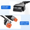 Yalgdlen 4pin+6pin 2 in 1 Connect for OBD Harley Motorcycle