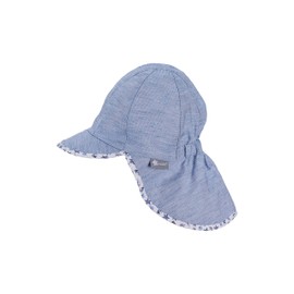 Sterntaler Boys Blue Peaked Cap with Neck Protection, blue
