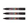 POSCA Mitsubishi Pencil - 3 Black PC5M Tapered Tip Medium