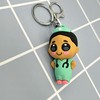 GOOFBALLS Nurse Keychain – Adorable Mint-Green Scrubs & Stethoscope Design