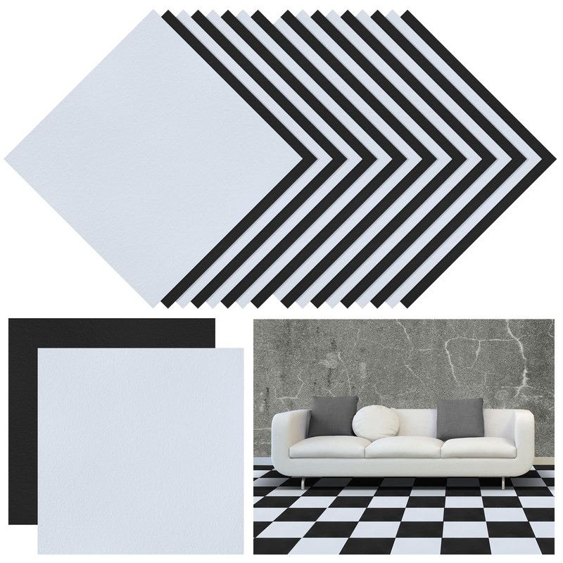 Spiareal 48 Pieces Peel and Stick Floor Tiles Vinyl Flooring