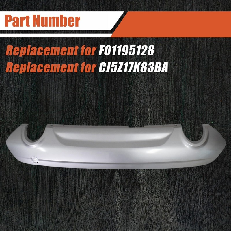labwork Silver Rear Lower Bumper Cover Replacement for Escape 2013