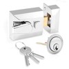 XFORT® Narrow Deadlocking Night Latch 40mm, Complete with Rim Cylinder